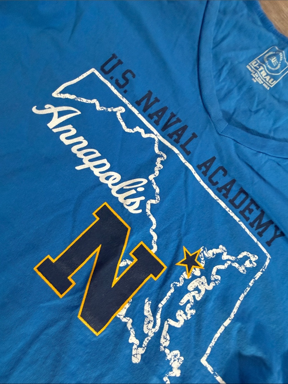 U.S. Naval Academy Annapolis Blue V-Neck Tee - Women's - Picture 3 of 5